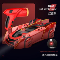 Voiture de course télécommandée à induction laser infrarouge pour petits garçons, voiture en métal télécommandée pour enfants, grimpe aux murs, cadeau d'anniversaire parfait
