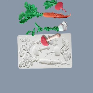 Rabbit And Carrot Silicone Fondant <b>Mold</b> 3 Pieces For Cake Decorating DIY Handmade Easter Chocolate Molding - Product Image 2