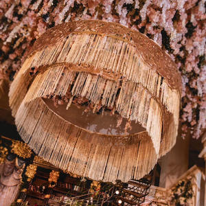 <span class=keywords><strong>Bravo</strong></span> gruesa de techo decorativo Cadena de poliéster cortina para la boda - Product Image 2