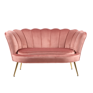 गर्म बिक्री रॉयल लक्जरी डिजाइन असबाबवाला गुलाबी मखमल <span class=keywords><strong>loveseat</strong></span> के लिए कमरे में रहने वाले - Product Image 1