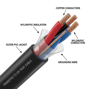 Câble de cheminée PRIMEPRO UL1277 TC-<span class=keywords><strong>ER</strong></span> 600V 3/4C 12AWG-500kcmil Isolation PVC/Nylon pour pose apparente et enterrée, résistant au soleil, 99,99% sans oxygène - Product Image 1