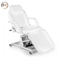 Lit de massage électrique professionnel moderne à moteur unique, fonctionnel pour tatouage et spa, blanc/noir, pour salons de beauté