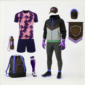 Toptan Özel Baskılı Bisiklet Yaka %100 Polyester Nefes Alabilen Amerikan Futbolu Formaları Kısa Hızlı Kuruyan Turist Takım Futbol Giysisi - Product Image 3