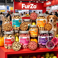 Friandises pour chiens et chats, fruits et légumes lyophilisés personnalisés pour la santé des animaux, riches en protéines, sans céréales, saveurs fruit du dragon, citrouille, pomme - Vente en gros