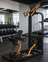 Nouvel équipement de musculation, tube Q235, machine à musculation du dos avec poids, multi-double, super-set, rangée assise, extension dorsale