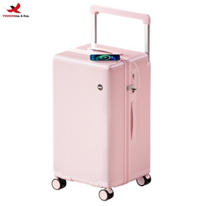 New Large Capacity Wide Trolley <b>Suitcase</b> Wide Trolley <b>Suitcase</b> for Female High-Looking Extra Large <b>Suitcase</b> RTS Bulk Mixed Order - Product Image 1