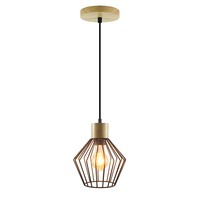 Lámpara Colgante Nórdica Moderna de Metal y Madera, Estilo Jaula, para Decoración de Hotel, Hogar, Cocina y Dormitorio