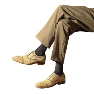 Zapatos de Diseñador A.N.M.bullock, Estilo Italiano de Lujo, Formales, de Cuero Genuino, con Cordones, Hechos a Mano, Punta en Pico, Ligeros y Transpirables - Product Image 1