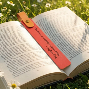 PU Leather Long Strip <b>Bookmark</b> DIY Reading Page Clip Modern Portable Welcome <b>Gift</b> for Teachers and Students - Product Image 3