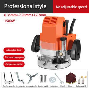 Défonceuse à bois haute puissance 2200W, 6 vitesses réglables, machine à sculpter le bois multifonctionnelle, routeur à tenonner le bois - Product Image 2