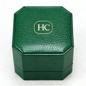 Caja Clásica para Pendientes, Caja de Joyería de Lujo Personalizada con Tapa Abatible, Inserto de Cartón, Logotipo Estampado en Lámina, Venta al Por Mayor - Product Image 5