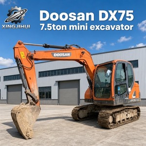 Excavatrice d'occasion Doosan Dx75 de 7,5 tonnes, excavatrice d'occasion dotée de performances mécaniques puissantes - Product Image 1