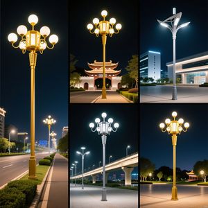 เสาไฟถนนแมกโนเลียจีนขนาด <span class=keywords><strong>12</strong></span> ม. 15 ม. 18 ม. 20 ม. แบบกำหนดเองได้ - Product Image 4