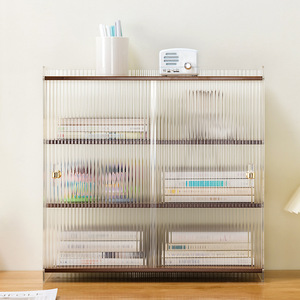 Étagère de bureau en bambou multicouche, support de rangement pour bureau, organisateur de bureau, forme rectangulaire autoportante - Product Image 3