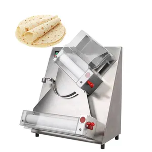 DR-2A Komersial atau Penggunaan Di Rumah Penggiling Adonan Croissant Ketebalan Dapat Disesuaikan Mesin Penggulung Pasta Adonan Pizza Sheeter 0.5-5.5Mm