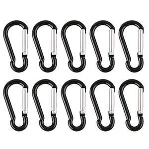 थोक चाबी का गुच्छा क्लिप चढ़ाई Carabiner डी आकार एल्यूमीनियम Carabiner