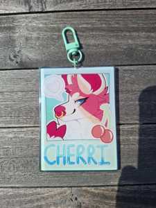 Badge nominatif personnalisé en acrylique époxy avec motif en fourrure, impression physique sur mesure, OEM/ODM - Product Image 6