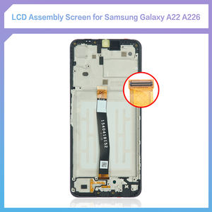 ชุดซ่อมโทรศัพท์มือถือของใหม่ของแท้ชิ้นส่วนจอแอลซีดีที่มีแพ็คบริการประกอบเฟรมสำหรับ Samsung <span class=keywords><strong>Galaxy</strong></span> <span class=keywords><strong>A22</strong></span> A226 - Product Image 2
