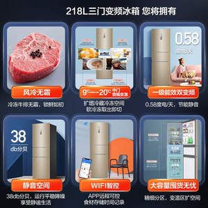Top-Freezer <b>Refrigerator</b> 565x622x1760mm Frost-Free 218L Capacity For Home Use - Product Image 2