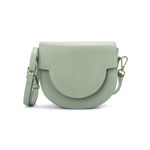 Elegante Bolso Bandolera de Cuero Genuino de Alta Calidad, Color Verde Menta, Bolso de Hombro Funcional para Mujer, Bolso de Viaje - Product Image 1