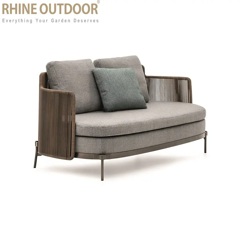 Rattan Möbel Hot Sale Outdoor Runde Rattan Sofa Hotel Sofa Gartenmöbel Sofa