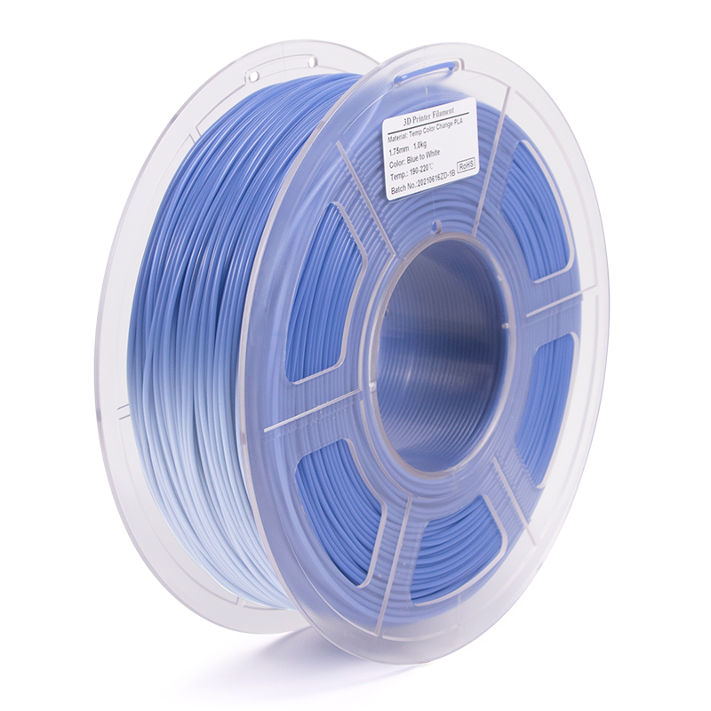Le bleu change en blanc
