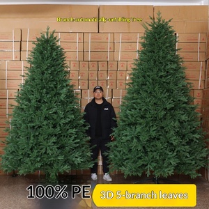 Árbol de Navidad de Lujo Jiaxun, Modelo Nuevo, de Polietileno Puro, con Luces LED Blancas Cálidas de 500-1000 LED, Brillante, Denso, de 3 m, <span class=keywords><strong>para</strong></span> Interiores - Product Image 1