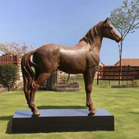 Statue de cheval et de jockey à taille réelle en bronze sur mesure avec technique de moulage