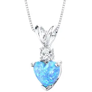 925 đồ trang sức 10 ngày giao hàng bất Opal Mặt Dây Chuyền Giá mỗi gram Opal tim mặt dây chuyền đồ trang sức và đá quý