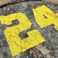 T-shirts personnalisés avec impression graphique Real Tree, en coton gaufré lourd, t-shirt à manches longues double couche camouflage personnalisé