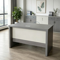 Bureau informatique moderne en MDF pour poste de travail hospitalier ou de bureau, bureau de direction à hauteur réglable, usage commercial, vente en gros, grande taille
