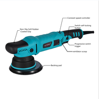Bouclier de voiture 5 pouces 15MM 1000W Electric Gear Action Flex Double Action Orbital Car Polisher DA Buffer Polishing Machine