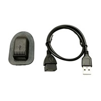 Adaptateur de charge USB double avec coque en PVC à double trou pour sac à dos, accessoires externes en PP, pièces de sac spéciales