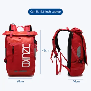 Ozuko 8020 حقيبة ظهر مخصصة حقائب الكمبيوتر المحمول بشعار مخصص حقيبة ظهر رياضية مضادة للماء للمشي لمسافات طويلة التخييم جيو جيتسو حقيبة ظهر للرجال