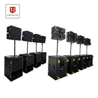 Solution de diffusion de haut-parleur Line Array Auditorium double professionnel de 10 pouces pour les auditoriums d'entreprise