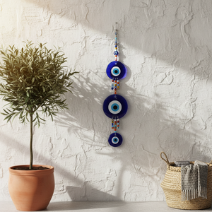 12x50CM Verre Evil Eyes Tenture Murale Décoration Design Unique et Accrocheur pour la Décoration Intérieure - Product Image 3