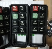 Télécommande radio pour grue à 6 boutons, vitesse unique, code d'apprentissage, étanche IP65, rechargeable par USB, portée 100m