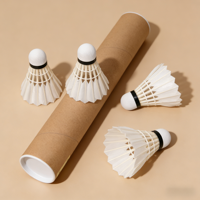 Volant de badminton en plumes de canard Classe A NO.6 Hybride Polyvalent 2 couches sandwich Liège Haute Durabilité Entraînement OEM/ODM Personnalisation Usine