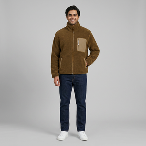 Veste à capuche matelassée vintage en toile respirante et coupe-vent 100 % coton avec logo frontal pour homme – Meilleure vente - Product Image 1