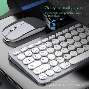 Yixin 910 sessiz şarj için Bluetooth kablosuz klavye fare Set yeni nokta çift modlu Laptop için USB arayüzü plastik yapılmış - Product Image 4