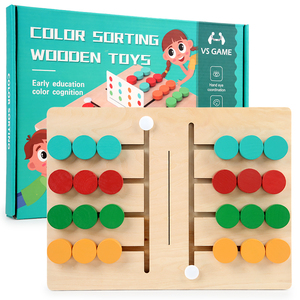 Puzzle in Legno Montessori, Gioco <span class=keywords><strong>di</strong></span> Abbinamento Colori e Forme, <span class=keywords><strong>Giochi</strong></span> Logici Educativi per Bambini e Bambine in Età Prescolare - Product Image 6