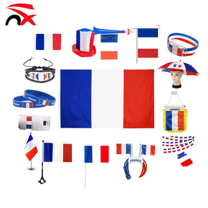 Set di 16 Bandiere della Francia per Tifosi di Calcio 2026, Cappello da Festa, Ombrello e Ghirlanda per Promozioni - Product Image 1