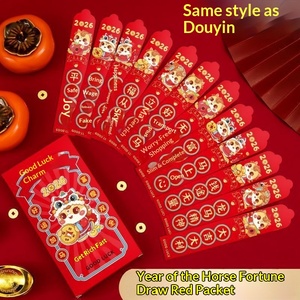 Paquetes de Papel Rojo para Sorteo del Año del Caballo 2026, 12 Cajas, Caja Sorpresa Creativa para el Festival de Primavera, Amuleto de la Suerte, Dinero de Año Nuevo - Product Image 2