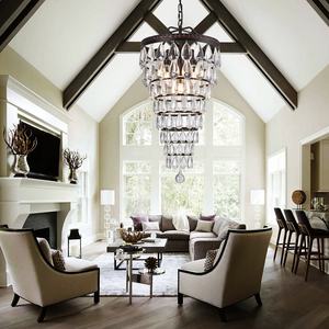 Ampoule E14 <span class=keywords><strong>lustre</strong></span> en hélice en laiton Antique en forme de goutte d'eau en cristal - Product Image 2