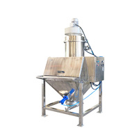 Station de déchargement haute performance en acier inoxydable pour sacs de détergent/lave-linge/poudre de gypse avec alimentateur automatique et tamis vibrant