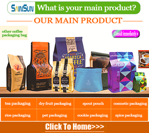 Pochette à gousset 8 côtés personnalisée sac de café à fond plat auto-scellant emballage de qualité alimentaire capacité 12-16 oz sushi nourriture <span class=keywords><strong>pour</strong></span> animaux de compagnie aliments en conserve - Product Image 4