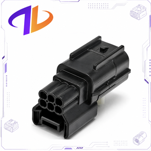 6-Pin 0.6mm Male/Female Rear Bumper Electric Eye Reverse Radar Sensor <b>Plug</b> Connector Copper Contact Nylon Housing 3A <b>12V</b> for - Product Image 3