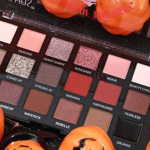Palette de fards à paupières 18 couleurs personnalisée OEM/ODM, longue tenue, imperméable, pour Halloween - Product Image 4