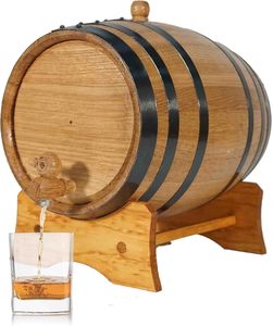Decantador <span class=keywords><strong>de</strong></span> barril <span class=keywords><strong>de</strong></span> vino para el aficionado a la elaboración <span class=keywords><strong>de</strong></span> cerveza, el destilador, el enólogo y el envejecimiento <span class=keywords><strong>de</strong></span> cócteles - Regalos <span class=keywords><strong>de</strong></span> barril <span class=keywords><strong>de</strong></span> bourbon para hombres - Product Image 1