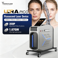 Machine laser picoseconde Perfectlaser, 4 longueurs d'onde, élimination de tous les types de tatouages, alerte d'énergie, dispositif d'utilisation haute sécurité